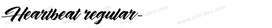 Heartbeat regular字体转换